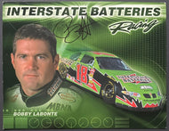 2002 Bobby Labonte Signed NASCAR Racing Promo Photo Card Autographed
