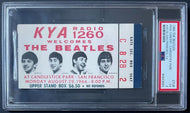 1966 The Beatles Final Concert Ticket Stub Candlestick Graded & Slabbed EX 5 PSA