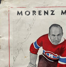 Load image into Gallery viewer, 1937 Howie Morenz Memorial Game NHL Hockey Program Forum Signed x15 Beckett LOA
