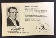 Lefty Gomez Signed Baseball Photo HOF + Bio 1975 Sports Dinner Ontario Program