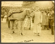 1912 Army Football Mascot Photo Men Dressed As Donkey For Big Game Old Vintage