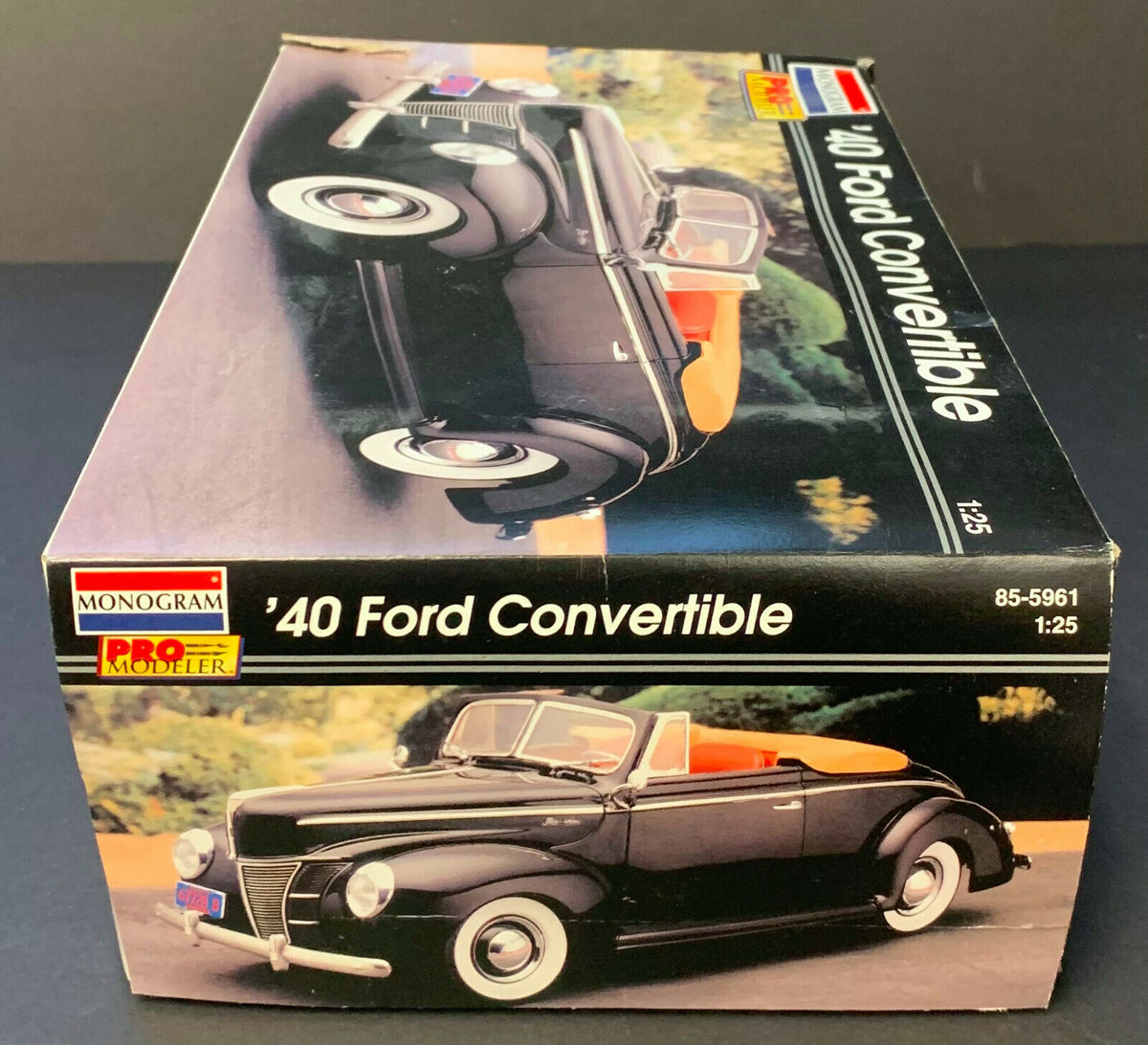 Monogram Pro Modeler 1940 Ford Convertible Scale 1:25 Model Car Kit Vi ...