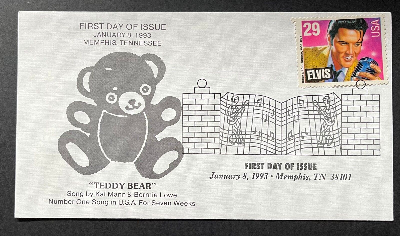 1993 Elvis Presley U.S. Post Office Stamp First Day Cover 12  display picture 1