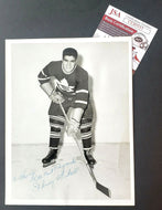 NHL Toronto Maple Leafs Fleming Mackell Signed Turofsky Photo Torchy Schell JSA