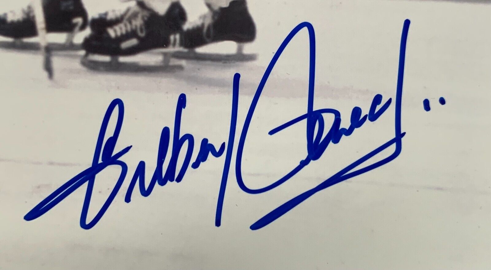 Gilbert Perreault Signed Sabres 16x20 Photo Inscribed HOF 90