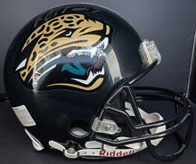 Load image into Gallery viewer, Byron Leftwich Fred Taylor Jacksonville Jaguars Signed Riddell Helmet NFL JSA
