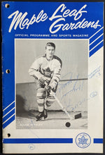 Load image into Gallery viewer, 1964 Stanley Cup Finals Game 7 Autographed x3 Program Signed Gordie Howe NHL JSA
