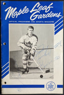 1964 Stanley Cup Finals Game 7 Autographed x3 Program Signed Gordie Howe NHL JSA