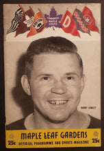 Load image into Gallery viewer, 1954 Maple Leaf Gardens Stanley Cup Semi Final Program Toronto Leafs v Red Wings
