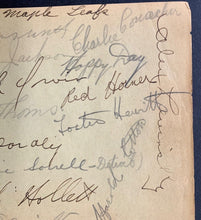 Load image into Gallery viewer, 1933-34 Toronto Maple Leafs Team Signed Sheet x16 Autographed Conacher JSA NHL
