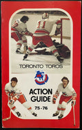 1976-77 Vintage WHA Hockey Toronto Toros Media Action Guide Original Retro Rare
