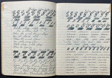 Load image into Gallery viewer, 1920's CCM Scribbler Blue Exercise Book Bicycles Featured Vintage Original
