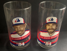 Load image into Gallery viewer, 1984 Montreal Expos Set of 4 Drinking Glass Set MLB Baseball Rose Dawson Vintage
