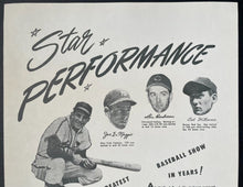 Load image into Gallery viewer, 1948 Louisville Slugger Star Performance Ad Poster Musial DiMaggio Williams MLB
