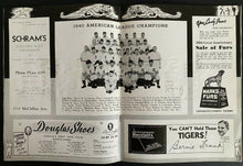 Load image into Gallery viewer, 1940 MLB Baseball World Series Program Detroit Tigers vs Cincinnati Reds Vintage
