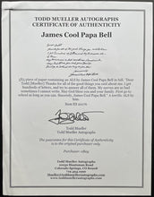 Load image into Gallery viewer, James Cool Papa Bell ALS Signed Autographed Letter Baseball Great Content LOA
