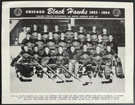 1953-54 Chicago Blackhawks Team Issued Nestor Johnson Promo Photo