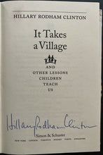 Load image into Gallery viewer, 1996 Signed First Lady Hillary Clinton It Takes A Village Book Autographed JSA
