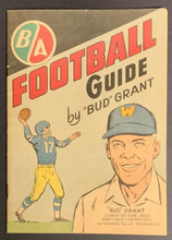 Load image into Gallery viewer, 1963 Bud Grant Grey Cup Champion Canadian Football Guide CFL Vintage Sports
