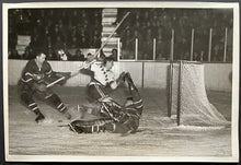 Load image into Gallery viewer, 1950s Vintage NHL Hockey Montreal Canadiens New York Rangers Photo Doug Harvey
