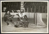 1950s Vintage NHL Hockey Montreal Canadiens New York Rangers Photo Doug Harvey