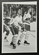 1972-73 Vintage Buffalo Sabres Type 1 Photo Tim Horton + Rookie Jim Schoenfeld