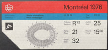 Load image into Gallery viewer, 1976 Montreal Summer Olympics Athletics Finals Ticket Women's 100m Men's 800m
