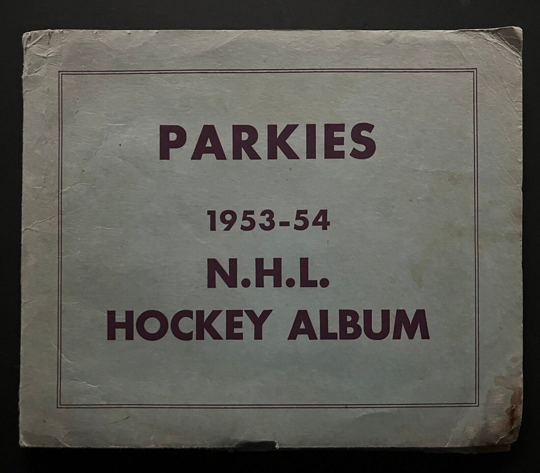 1953-54 Parkhurst Hockey Card Album Terry Sawchuk Included Inside Vintage NHL