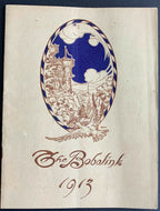1913 41st Annual Bobolink Banquet Program Victoria College U of Toronto Canada