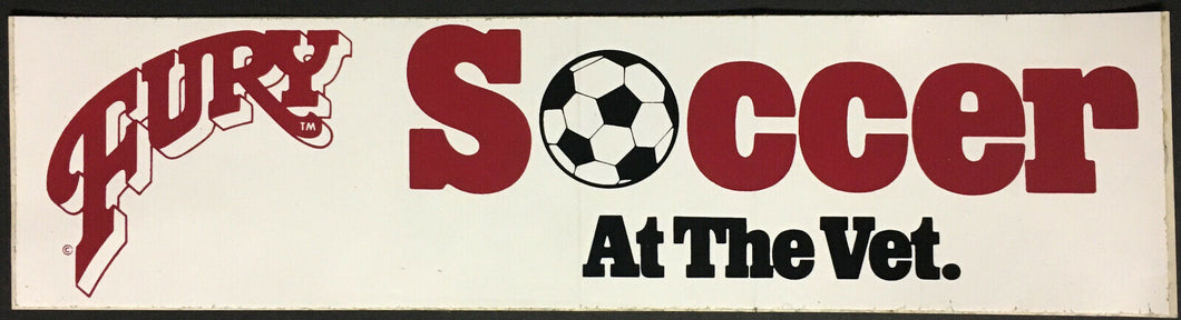 Ottawa Fury FC Soccer Bumper Sticker USL Vintage Car Automobile Decal Unused