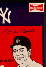 Load image into Gallery viewer, 1980&#39;s Mickey Mantle Autographed Signed Budweiser Point Of Sale Sign JSA LOA
