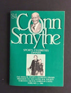 1984 Conn Smythe Sports Celebrity Dinner Program Autographed Red Kelly Upshaw ++