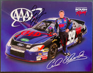 2005 Carl Edwards Autographed Signed Promo Card Roush Racing Signed Photo