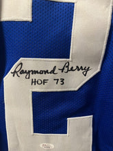 Load image into Gallery viewer, Raymond Berry Signed Custom Baltimore Colts Display Jersey Autographed JSA
