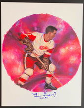 Load image into Gallery viewer, 2004 Canada Post NHL All Stars Lithograph &amp; Stamp Set Signed By Ted Lindsay
