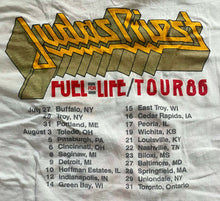 Load image into Gallery viewer, Judas Priest Fuel For Life 1986 Tour Vintage Original Concert T-Shirt X Large
