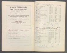 Load image into Gallery viewer, 1959 British Automobile Racing Program @ Goodwood Motor Circuit Vintage
