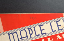 Load image into Gallery viewer, 1936 Maple Leaf Stadium Baseball Program Maple Leafs vs Montreal Royals Vintage
