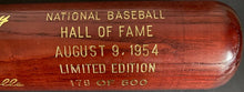 Load image into Gallery viewer, 1954 Hall of Fame Induction Bat Bill Dickey Ltd Ed 178/500 Cooperstown Baseball
