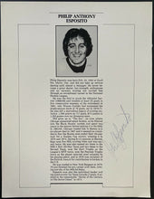 Load image into Gallery viewer, 1984 Phil Esposito Autograph Hockey Hall of Fame Induction Vintage NHL
