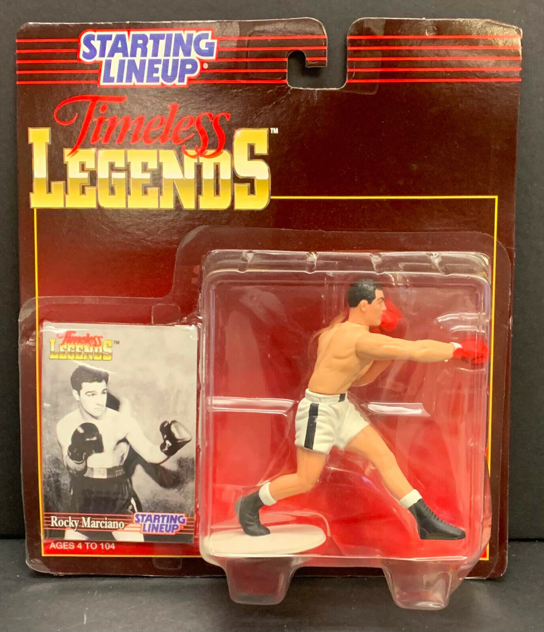 1995 Kenner Starting Lineup Timeless Legends Rocky Marciano Figure & Card NOS