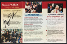 Load image into Gallery viewer, George Bush Governor / President Signed Brochure Vintage Political Autograph JSA
