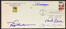 Load image into Gallery viewer, Mickey Mantle Joe Dimaggio ++ Multi Signed Pittsburgh Pirates 1st Day Cover
