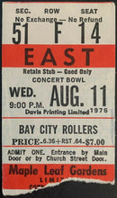 Load image into Gallery viewer, 1976 Maple Leaf Gardens Bay City Rollers Concert Ticket Vintage Music Toronto
