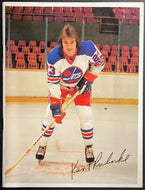 1976 WHA Hockey Game Program Winnipeg Jets Quebec Nordiques Rare Vintage