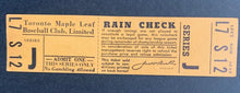 Load image into Gallery viewer, C 1950&#39;s Toronto Maple Leafs International League Baseball Playoff Tickets VTG
