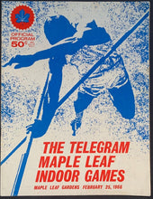 Load image into Gallery viewer, 1966 The Telegram Maple Leaf Indoor Games Program Track+Field Maple Leaf Gardens
