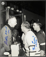 Ted Lindsay & Red Storey Signed NHL Hockey Hall of Famers Photo Autographed JSA