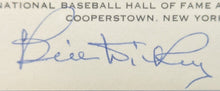 Load image into Gallery viewer, Bill Dickey Signed Hall Of Fame Plaque Autographed Postcard Slabbed Beckett MLB
