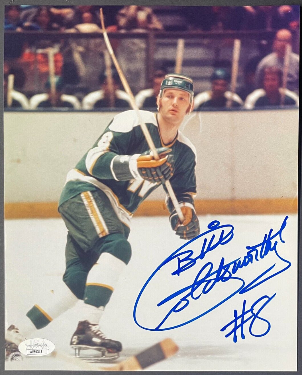 Bill Goldsworthy Signed NHL Photo Minnesota North Stars Incredible Autograph JSA